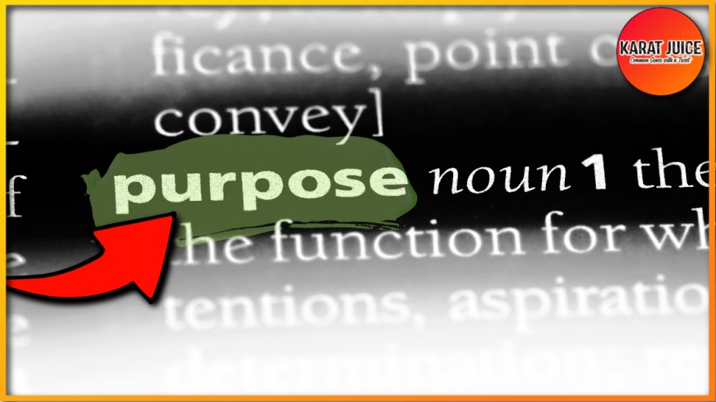 How to find PURPOSE in your life